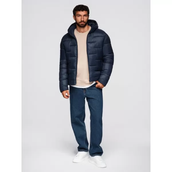  Pánská bunda OMBRE OM-JAHP-0235 NAVY BLUE 
