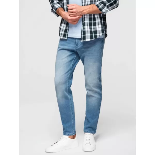  Pánské kalhoty OMBRE OM-PADP-0253 LIGHT BLUE 