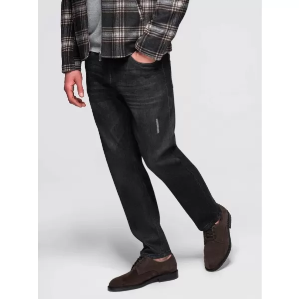  Pánské kalhoty OMBRE OM-PADP-0241 BLACK 