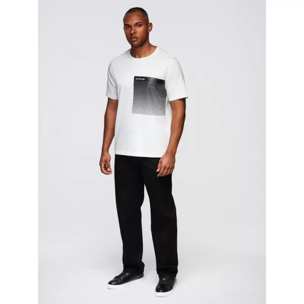  Pánské triko OMBRE OM-TSPT-0246 WHITE 