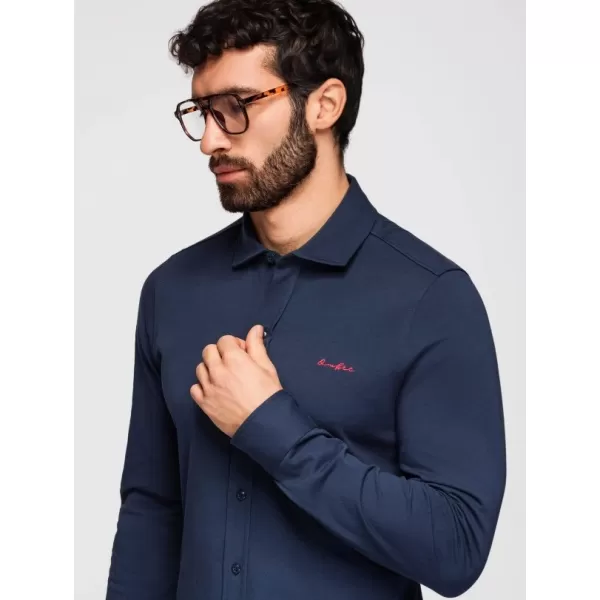  Pánská košile OMBRE K697 NAVY BLUE 