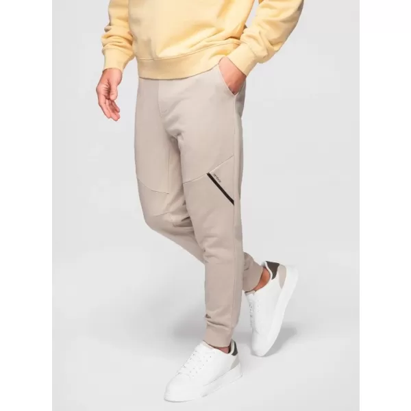  Pánské tepláky OMBRE OM-PASK-0280 BEIGE 