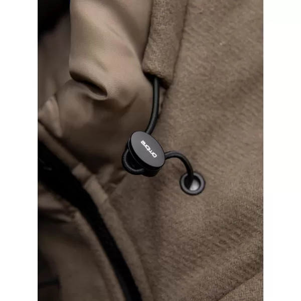  Pánský kabát OMBRE OM-COWC-0132 KHAKI 