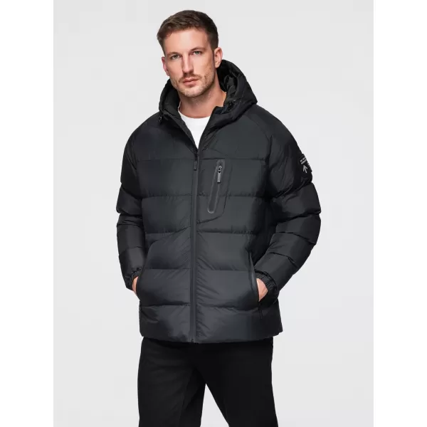  Pánská bunda OMBRE OM-JAHP-0302 BLACK 