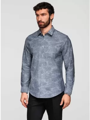 Pánská košile OMBRE K701 GREY