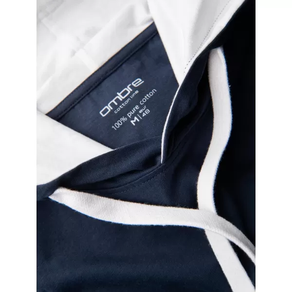  Pánské triko OMBRE OM-TSCT-0256 NAVY BLUE 