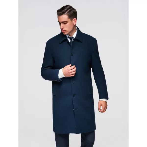  Pánský kabát OMBRE OM-COWC-0135 NAVY BLUE 