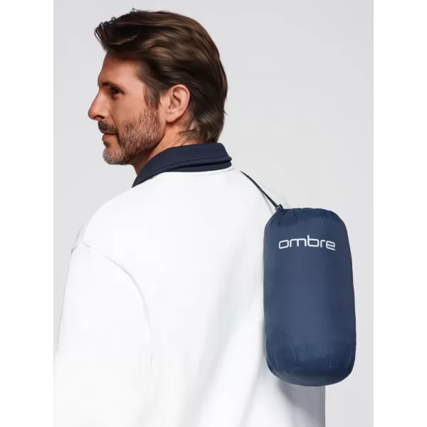  Pánská bunda OMBRE OM-JALP-0295 BLUE 