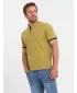 Pánské triko OMBRE OM-TSCT-0156 LIGHT OLIVE