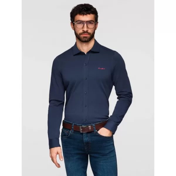  Pánská košile OMBRE K697 NAVY BLUE 