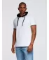 Pánské triko OMBRE OM-TSCT-0256 WHITE