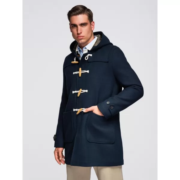  Pánský kabát OMBRE OM-COWC-0131 NAVY BLUE 