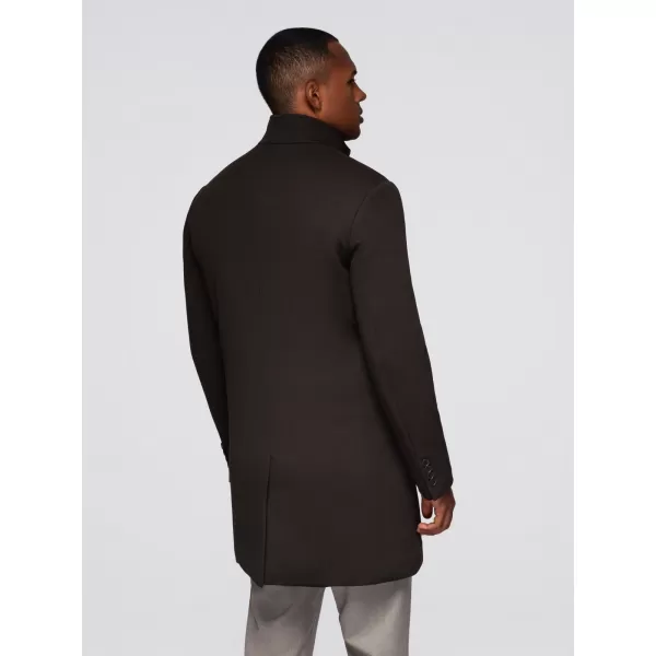  Pánský kabát OMBRE OM-COWC-0136 DARK BROWN 
