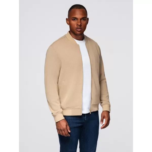  Pánská bunda OMBRE OM-JANP-0159 WARM BEIGE 