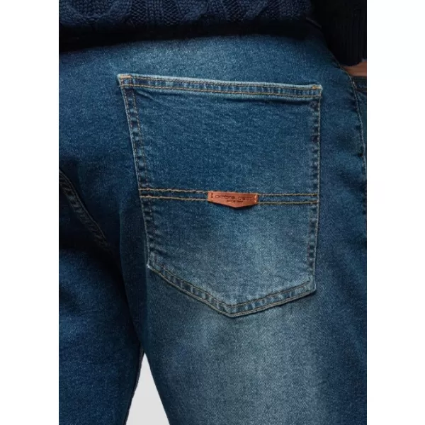  Pánské kalhoty OMBRE OM-PADP-0254 DARK BLUE 