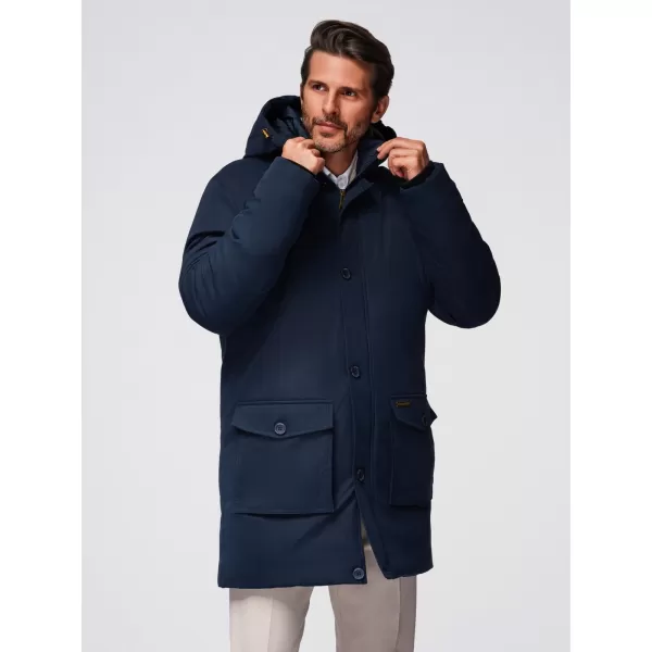  Pánská parka OMBRE OM-JAPJ-0287 NAVY BLUE 