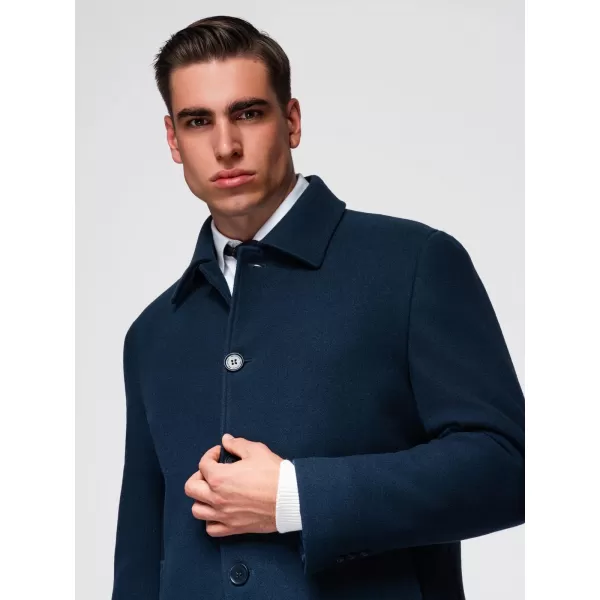  Pánský kabát OMBRE OM-COWC-0135 NAVY BLUE 