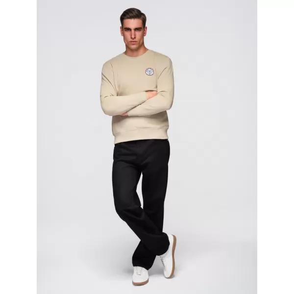  Pánská mikina OMBRE B1713 BEIGE 