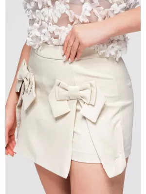 Dámské kraťasy OMBRE OW-ST-E0013 BEIGE