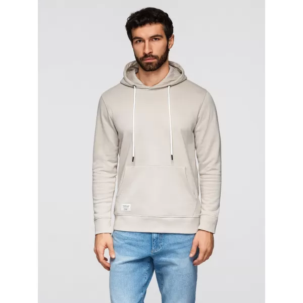  Pánská mikina OMBRE OM-SSBN-0270 LIGHT BEIGE 