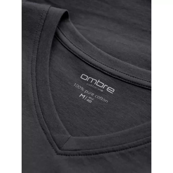  Pánské tričko OMBRE L171 GRAPHITE 