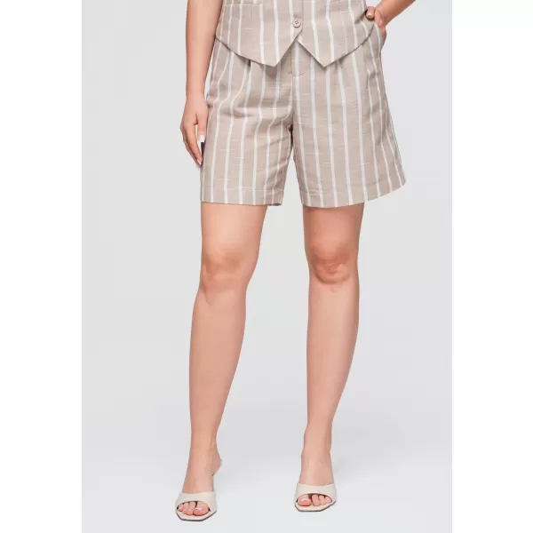  Dámské kraťasy OMBRE OW-ST-E0017 BEIGE 