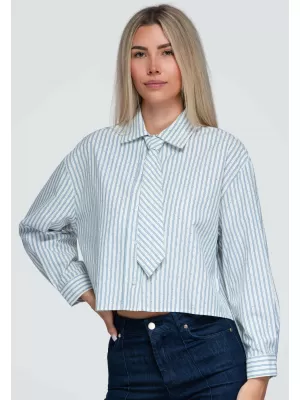 Dámská košile OMBRE OW-SH-E0069 BLUE