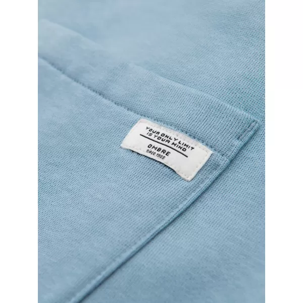  Pánské tepláky OMBRE OM-PABS-0304 LIGHT BLUE 