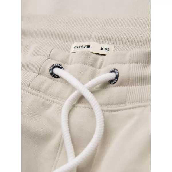  Pánské tepláky OMBRE OM-PABS-0304 LIGHT BEIGE 