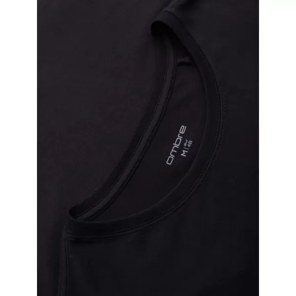  Pánské tričko OMBRE OM-TSPT-0284 BLACK 