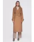 Dámský kabát OMBRE OW-CT-E0006 CAMEL