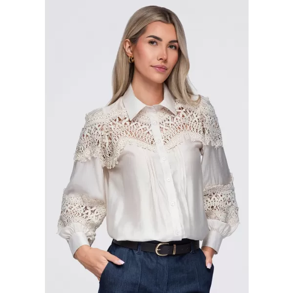  Dámská košile OMBRE OW-SH-E0075 BEIGE 