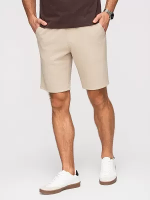 Pánské kraťasy OMBRE OM-SRSK-0124 BEIGE