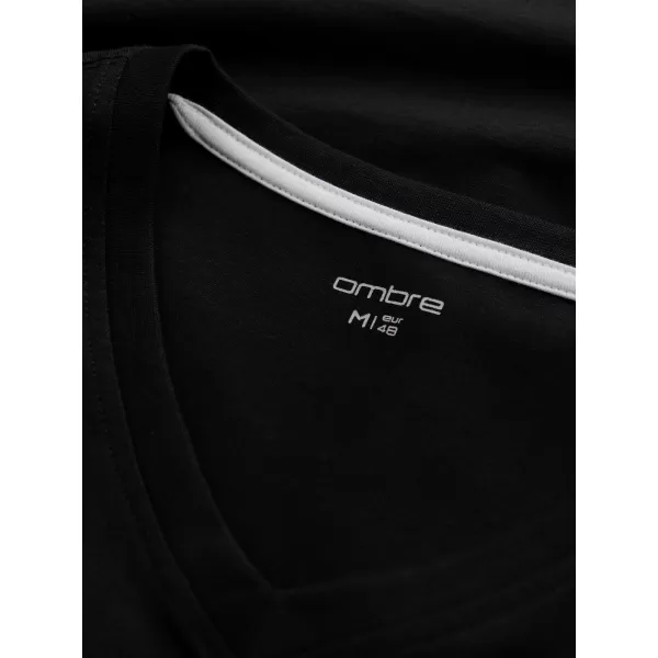  Pánské tričko OMBRE L172 BLACK 