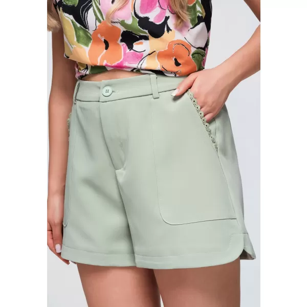 Dámské kraťasy OMBRE OW-ST-E0009 LIGHT GREEN 