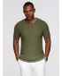 Pánské tričko OMBRE OM-TSCT-0303 OLIVE