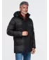 Pánská zimní bunda OMBRE OM-JALJ-0263 BLACK