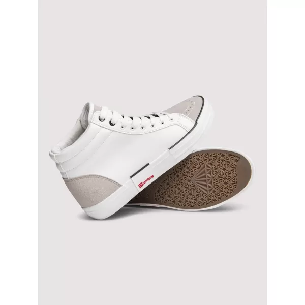  Pánské kotníkové tenisky OMBRE OM-FOTH-0240 WHITE AND BEIGE 