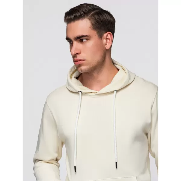  Pánská mikina OMBRE OM-SSBN-0270 CREAM 