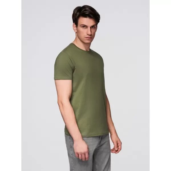  Pánské triko OMBRE OM-TSBS-0268 BLACK/GREEN/KHAKI 