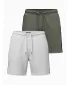 Pánský set kraťas OMBRE Z128 GREY MELANGE/OLIVE