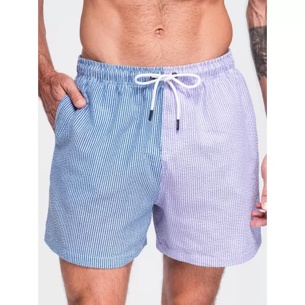  Pánské kraťasy OMBRE OM-SRSS-0215 BLUE AND PURPLE 