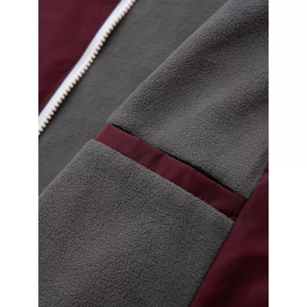  Pánská bunda OMBRE C584 BURGUNDY AND GREY 