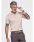 Pánské polo tričko OMBRE OM-POSS-0180 BEIGE