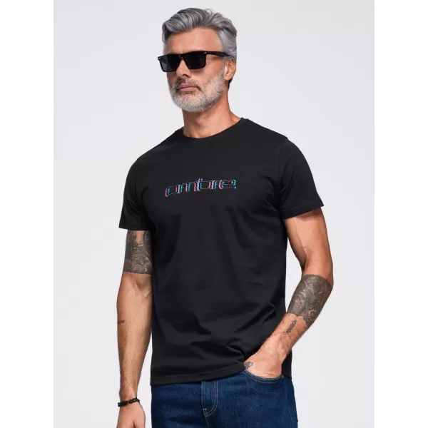  Pánské tričko OMBRE OM-TSPT-0300 BLACK 