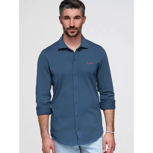  Pánská košile OMBRE K697 DENIM 