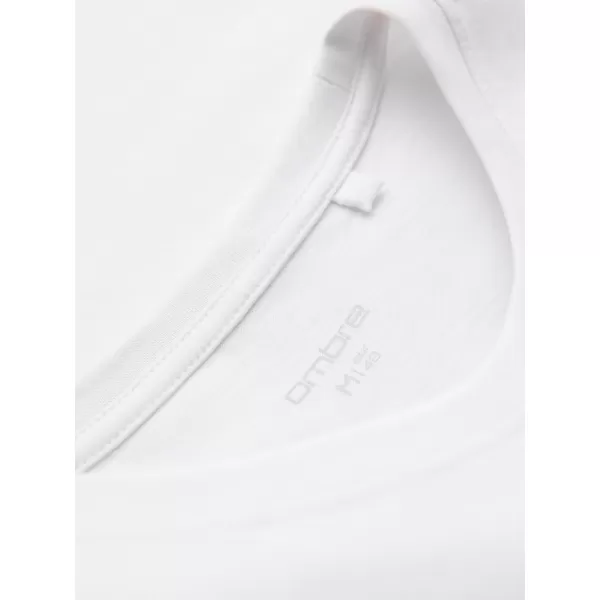  Pánské tričko OMBRE OM-TSPT-0297 WHITE 