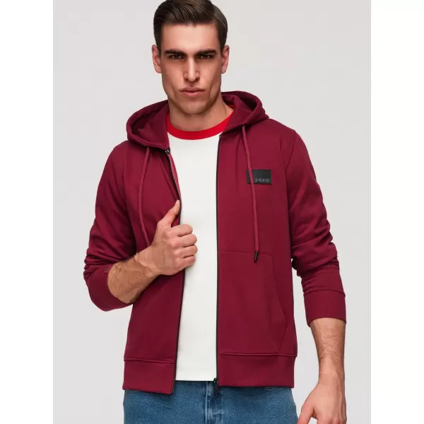  Pánská mikina OMBRE OM-SSZP-0256 RED 