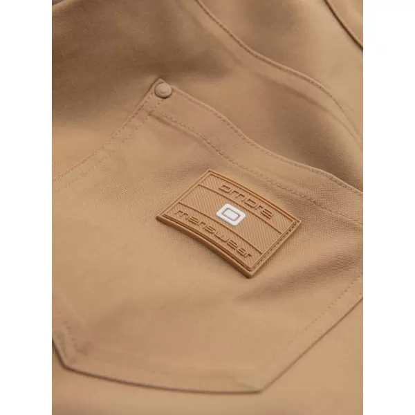  Pánské kalhoty OMBRE P1515 LIGHT BROWN 