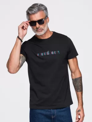 Pánské tričko OMBRE OM-TSPT-0300 BLACK